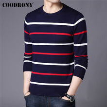 Load image into Gallery viewer, COODRONY Brand Sweater Men Fashion Casual Striped O-Neck Pull Homme Spring Autumn Cotton Knitwear Pullover Clothing Jersey C1003
