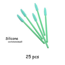 Load image into Gallery viewer, Disposable Eyelash Brush 25/50 Pcs Crystal Eye Brush Diamond Handle Mini Mascara Wands Brush Eyelash Extension Makeup Brush Set
