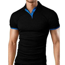 Load image into Gallery viewer, Covrlge Polo Shirt Men Summer Stritching Men's Shorts Sleeve Polo Business Clothes Luxury Men Tee Shirt Brand Polos MTP129
