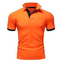 Load image into Gallery viewer, Covrlge Polo Shirt Men Summer Stritching Men's Shorts Sleeve Polo Business Clothes Luxury Men Tee Shirt Brand Polos MTP129
