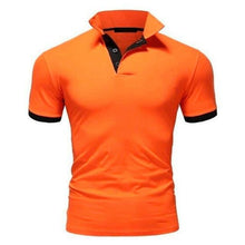 Load image into Gallery viewer, Covrlge Polo Shirt Men Summer Stritching Men's Shorts Sleeve Polo Business Clothes Luxury Men Tee Shirt Brand Polos MTP129
