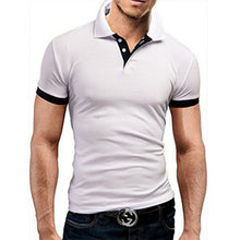 Load image into Gallery viewer, Covrlge Polo Shirt Men Summer Stritching Men's Shorts Sleeve Polo Business Clothes Luxury Men Tee Shirt Brand Polos MTP129
