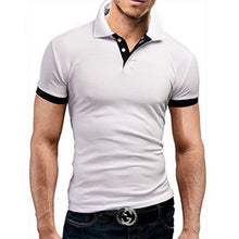 Load image into Gallery viewer, Covrlge Polo Shirt Men Summer Stritching Men's Shorts Sleeve Polo Business Clothes Luxury Men Tee Shirt Brand Polos MTP129
