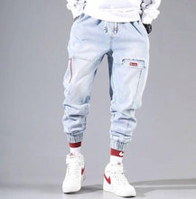 Load image into Gallery viewer, Streetwear Men's Multi Pockets Cargo Harem Pants Hip Hop Casual Male Track Pants Joggers Trousers Fashion Harajuku Men Pants
