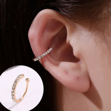Load image into Gallery viewer, ZYZQ 1PC Punk Gold Metal Ear Cuff Ear Clip for Women No Pierced C Shape Geometric Small Earcuff Ear Wrap Earcuff Clips Jewelry
