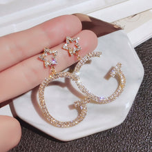 Load image into Gallery viewer, Women's Geometric Drop Earrings 2021 New Round Pendant Earrings Party Jewelry Gift Golden Fashion Trend Fashion Stud Earrings
