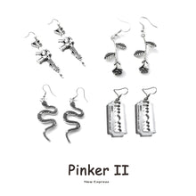 Load image into Gallery viewer, 25 Style Earrings for Women Girls Drop Dangle Snake Rose Blade Gun Teens Charm Gift Accessories Party Jewelry Simple

