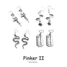 Load image into Gallery viewer, 25 Style Earrings for Women Girls Drop Dangle Snake Rose Blade Gun Teens Charm Gift Accessories Party Jewelry Simple
