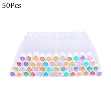 Load image into Gallery viewer, Reusable Eyebrow Brush Tube Disposable Eyelash Brush Eyebrow Brush Replaceable Dust-proof Sparkling Broken Diamond Makeup Brush
