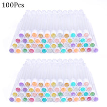 Load image into Gallery viewer, Reusable Eyebrow Brush Tube Disposable Eyelash Brush Eyebrow Brush Replaceable Dust-proof Sparkling Broken Diamond Makeup Brush
