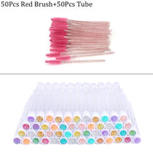 Load image into Gallery viewer, Reusable Eyebrow Brush Tube Disposable Eyelash Brush Eyebrow Brush Replaceable Dust-proof Sparkling Broken Diamond Makeup Brush
