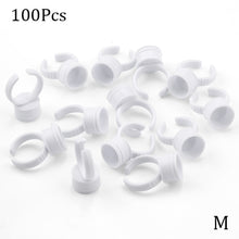 Load image into Gallery viewer, Wholesale 50/100Pcs Disposable Eyelash Extension Glue Rings,Eyelash Extension Glue Holder Holder glue container Tattoo Pigment
