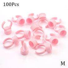 Load image into Gallery viewer, Wholesale 50/100Pcs Disposable Eyelash Extension Glue Rings,Eyelash Extension Glue Holder Holder glue container Tattoo Pigment
