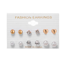 Load image into Gallery viewer, 6Pairs Punk Hoop Earrings Set Big Circle Earrings Jewelry for Women Girls Steampunk Ear Clip Punk Style Earring Ear Ring
