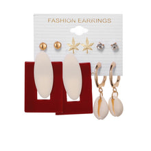 Load image into Gallery viewer, 6Pairs Punk Hoop Earrings Set Big Circle Earrings Jewelry for Women Girls Steampunk Ear Clip Punk Style Earring Ear Ring
