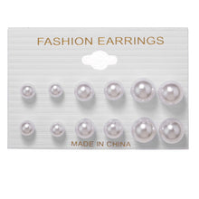 Load image into Gallery viewer, 6Pairs Punk Hoop Earrings Set Big Circle Earrings Jewelry for Women Girls Steampunk Ear Clip Punk Style Earring Ear Ring
