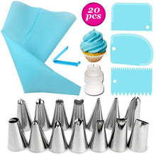 Load image into Gallery viewer, 26/20/18Pcs/Set Stainless Steel+Plastic Cakes Decoration Pastry Nozzle Set Multi Purpose With Cream Pastry Bag Kitchen Gadgets
