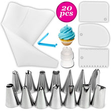 Load image into Gallery viewer, 26/20/18Pcs/Set Stainless Steel+Plastic Cakes Decoration Pastry Nozzle Set Multi Purpose With Cream Pastry Bag Kitchen Gadgets
