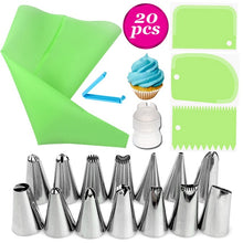 Load image into Gallery viewer, 26/20/18Pcs/Set Stainless Steel+Plastic Cakes Decoration Pastry Nozzle Set Multi Purpose With Cream Pastry Bag Kitchen Gadgets
