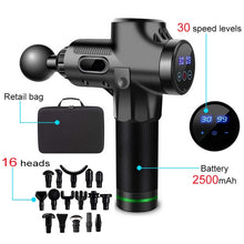Load image into Gallery viewer, LCD Electric massage Fascia Gun Slimming Body Muscle Relaxation for Neck back foot leg shoulder Massager massage Gun percussion
