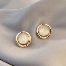 Load image into Gallery viewer, Elegant and Exquisite Opal Petal Circle Stud Earrings For Woman 2020 New Classic Jewelry Luxury Party Girl's Unusual Earrings
