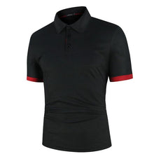 Load image into Gallery viewer, KB Men Polo Men Shirt Short Sleeve Polo Shirt Contrast Color Polo New Clothing Summer Streetwear Casual Fashion Men tops
