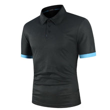 Load image into Gallery viewer, KB Men Polo Men Shirt Short Sleeve Polo Shirt Contrast Color Polo New Clothing Summer Streetwear Casual Fashion Men tops
