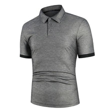 Load image into Gallery viewer, KB Men Polo Men Shirt Short Sleeve Polo Shirt Contrast Color Polo New Clothing Summer Streetwear Casual Fashion Men tops
