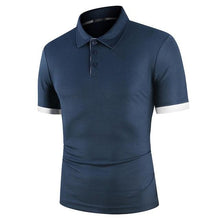 Load image into Gallery viewer, KB Men Polo Men Shirt Short Sleeve Polo Shirt Contrast Color Polo New Clothing Summer Streetwear Casual Fashion Men tops
