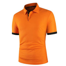 Load image into Gallery viewer, KB Men Polo Men Shirt Short Sleeve Polo Shirt Contrast Color Polo New Clothing Summer Streetwear Casual Fashion Men tops
