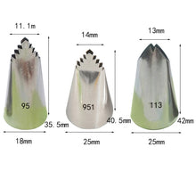 Load image into Gallery viewer, 95#951#113# Leaves Icing Piping Nozzle Sunflower Pastry Nozzles For Cakes Decorating Tools кондитерские товары Cream Decoators
