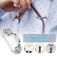 Load image into Gallery viewer, Magnetic Hang Eyeglass Holder Pin Brooches Fashion Multi-function Portable Clothes Clip Buckle Magnet Glasses Headset Line Clips

