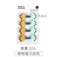 Load image into Gallery viewer, 10 Pcs Door Hook Adhesive Wall Hooks Transparent  Anti-skid Traceless Heavy Duty Stick on Hook Bathroom Kitchen Wall Stickers
