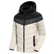 Load image into Gallery viewer, Men 2021 Winter Brand New Casual Warm Thick Waterproof Jacket Parkas Coat Men New Autumn Outwear Windproof Hat Parkas Jacket Men
