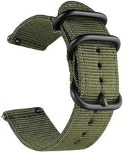 Load image into Gallery viewer, Quick Release Watch Strap for Men Women Premium Nylon NATO Watch Band with Black Stainless Buckle -18mm, 20mm,22mm,24mm
