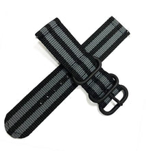 Load image into Gallery viewer, Quick Release Watch Strap for Men Women Premium Nylon NATO Watch Band with Black Stainless Buckle -18mm, 20mm,22mm,24mm

