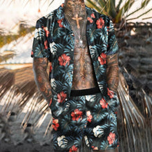 Load image into Gallery viewer, NEW Men Hawaiian Sets Printing 2021 Summer Short Sleeve Button Shirt Beach Shorts Streetwear Casual Mens Suit 2 Pieces INCERUN
