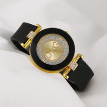 Load image into Gallery viewer, Simple black white quartz watches women minimalist design silicone strap wristwatch big dial women's fashion creative watch
