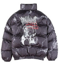 Load image into Gallery viewer, Hip Hop Jacket Parka Hurt Bear Print Men Winter Oversize Windbreaker Streetwear Harajuku Padded Jacket Coat Warm Outwear Hipster
