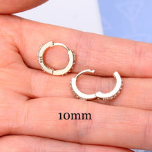 Load image into Gallery viewer, 2 Pcs Rainbow Little Huggies Hoop Earrings Girl Tiny Rings Cartilage Small Helix Piercing Conch Earlobe Tragus Circle Men Hoops
