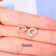 Load image into Gallery viewer, 2 Pcs Rainbow Little Huggies Hoop Earrings Girl Tiny Rings Cartilage Small Helix Piercing Conch Earlobe Tragus Circle Men Hoops
