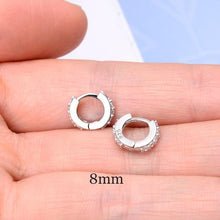 Load image into Gallery viewer, 2 Pcs Rainbow Little Huggies Hoop Earrings Girl Tiny Rings Cartilage Small Helix Piercing Conch Earlobe Tragus Circle Men Hoops
