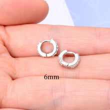Load image into Gallery viewer, 2 Pcs Rainbow Little Huggies Hoop Earrings Girl Tiny Rings Cartilage Small Helix Piercing Conch Earlobe Tragus Circle Men Hoops

