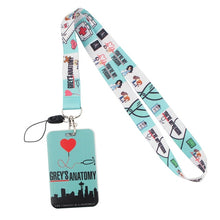 Load image into Gallery viewer, DZ1228 New Grey's Anatomy TV Show Doctor Nurse Neck Strap Lanyards Keychain Holder ID Card Pass Hang Rope Lariat Lanyard Gifts
