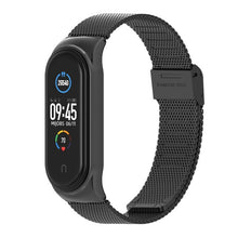 Load image into Gallery viewer, Watchbands mi band 5 Suitable for Xiaomi bracelet 3/4/5/6 strap 04 line 304 stainless steel metal wristband
