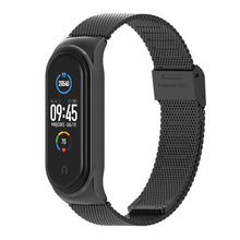 Load image into Gallery viewer, Watchbands mi band 5 Suitable for Xiaomi bracelet 3/4/5/6 strap 04 line 304 stainless steel metal wristband
