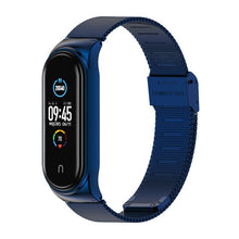 Load image into Gallery viewer, Watchbands mi band 5 Suitable for Xiaomi bracelet 3/4/5/6 strap 04 line 304 stainless steel metal wristband
