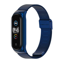 Load image into Gallery viewer, Watchbands mi band 5 Suitable for Xiaomi bracelet 3/4/5/6 strap 04 line 304 stainless steel metal wristband

