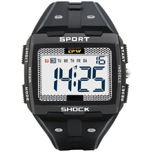 Load image into Gallery viewer, Big Numbers Men Sport Watch Digital Multifunction Alarm Chrono 5Bar Waterproof Back Light Square Screen
