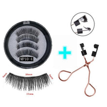 Load image into Gallery viewer, 3D magnetic eyelashes With 3/4 Magnets handmade makeup Mink eyelashes extended false eyelashes Reusable false eyelashes Dropship
